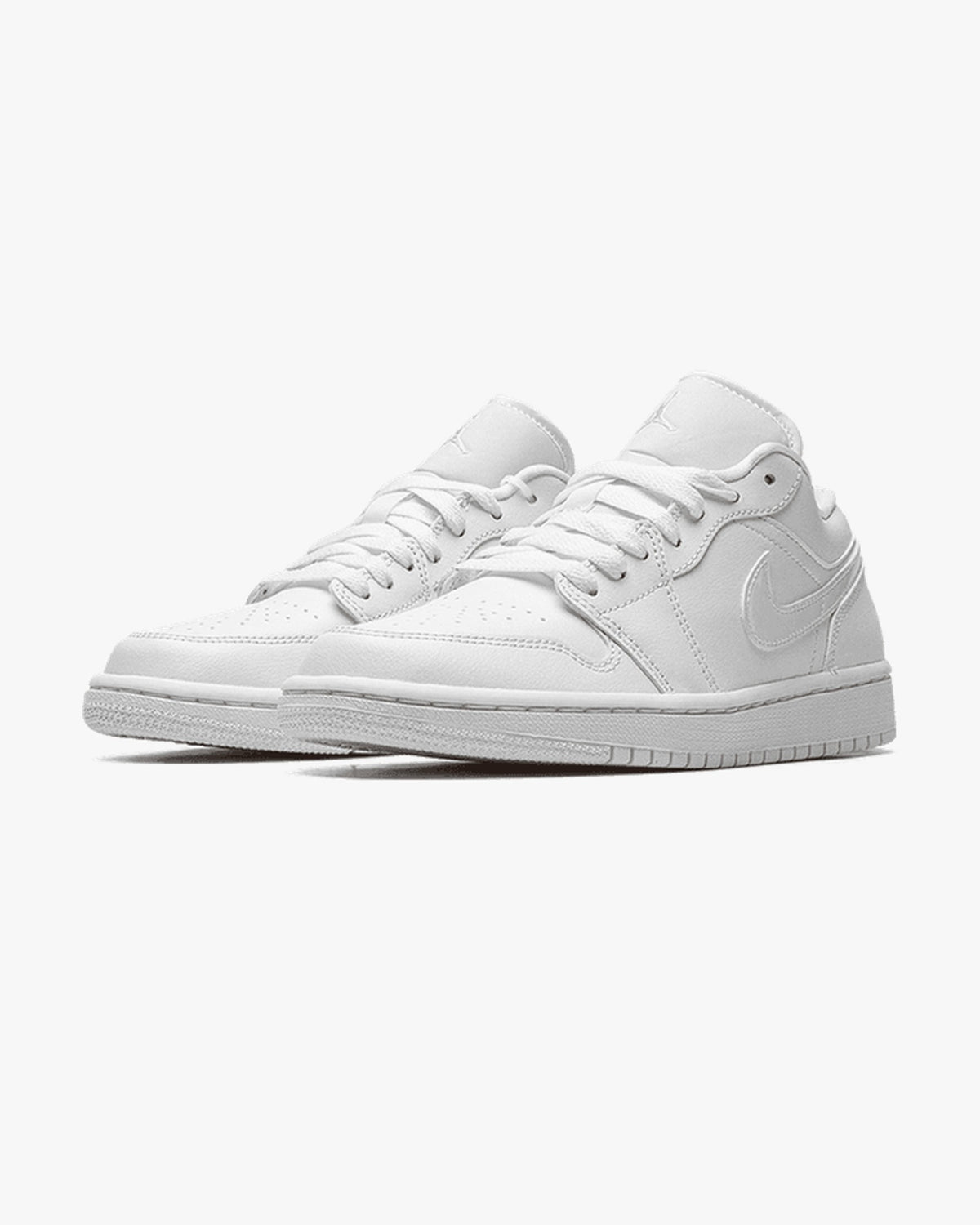 Air Jordan 1 Low White Patent Swoosh