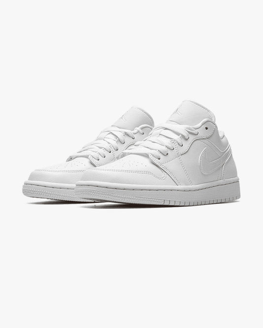 Air Jordan 1 Low White Patent Swoosh
