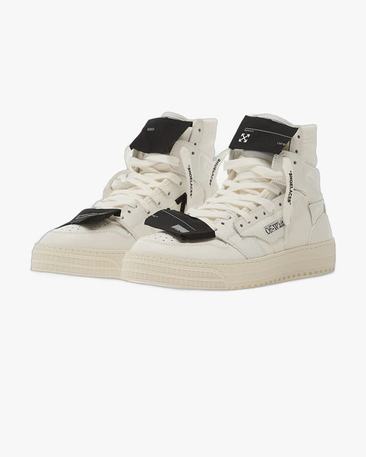 Off-White 3.0 Off Court High-Top Sneakers – White/Black Tag