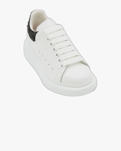 Alexander McQueen Oversized Sneaker – White/ Black Crystals