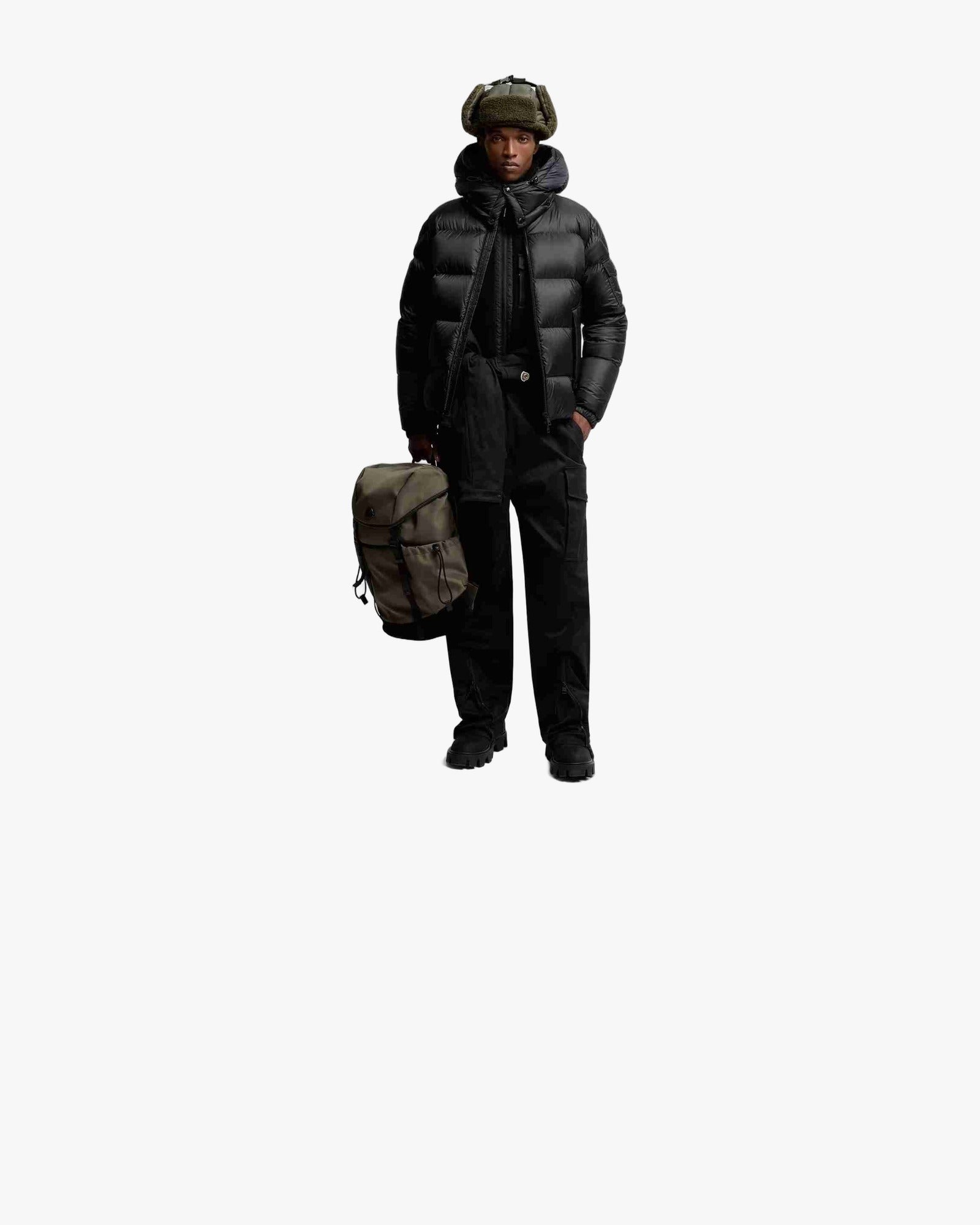 Geaca Moncler Couyere Hooded Short Down Black