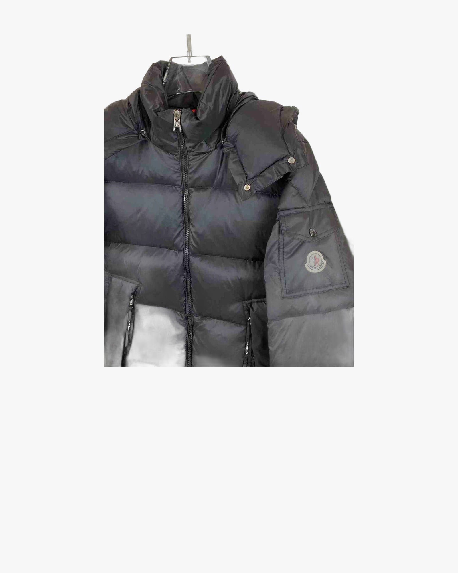 Geaca Moncler Couyere Hooded Short Down Black