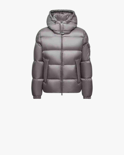 Geaca Moncler Couyere Hooded Short Down  Grey