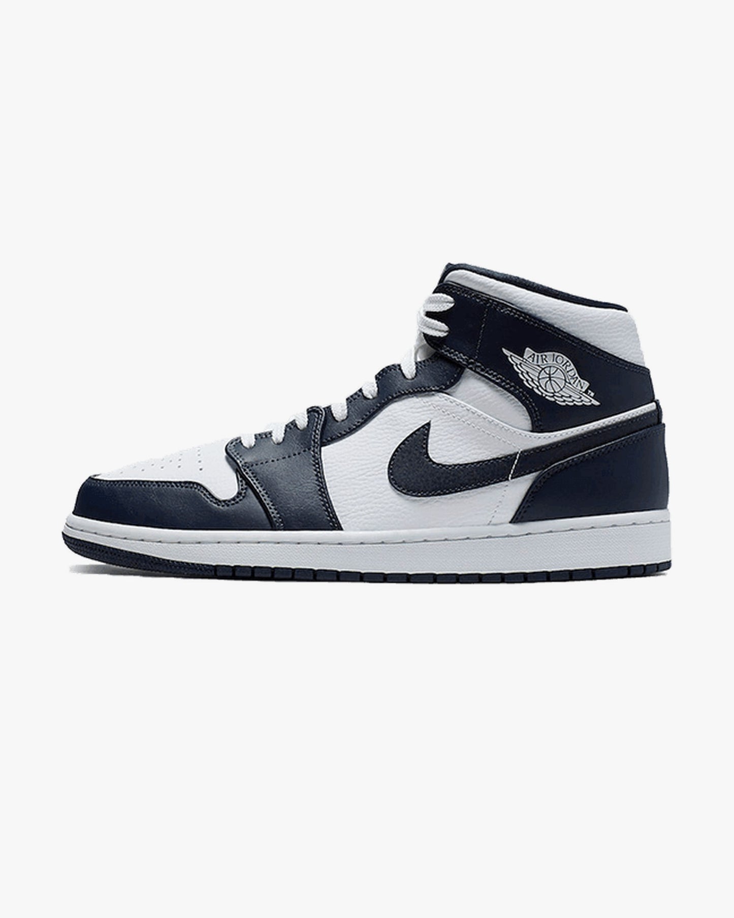 Air Jordan 1 Mid White Metallic Gold Obsidian