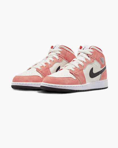 AIR JORDAN 1 MID SE ORANGE SUEDE