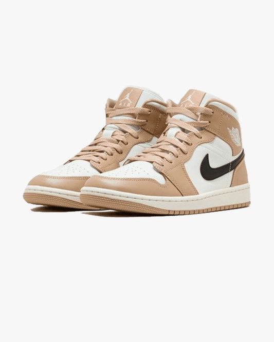 Air Jordan 1 Mid Tan Black