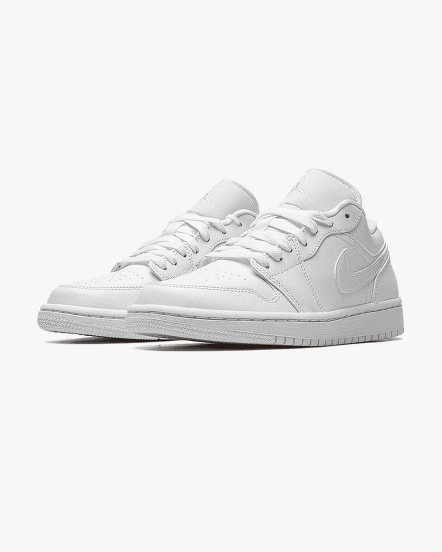Air Jordan 1 Low White Patent Swoosh