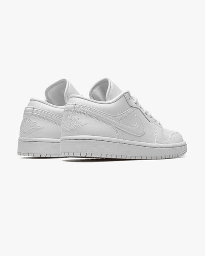 Air Jordan 1 Low White Patent Swoosh