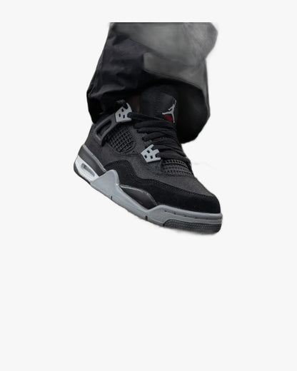 Air Jordan 4 Retro Black Canvas