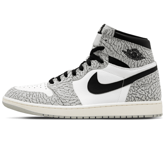 Air Jordan 1 High OG "White Cement" – vedere laterală