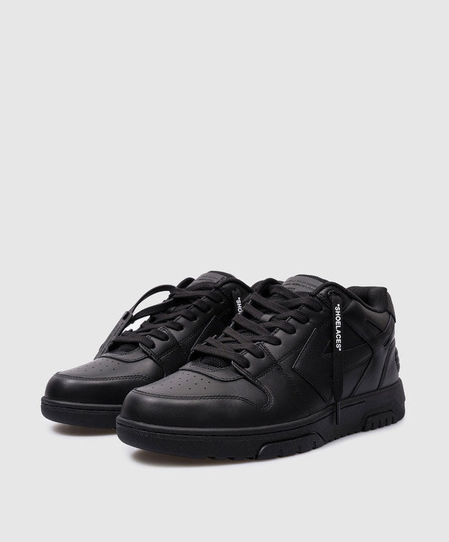 Off-White Out Of Office Leather Black