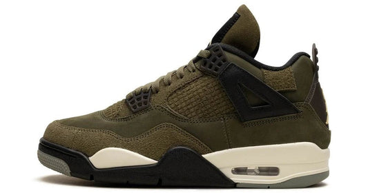 Air Jordan 4 Medium Olive — vedere laterală completă