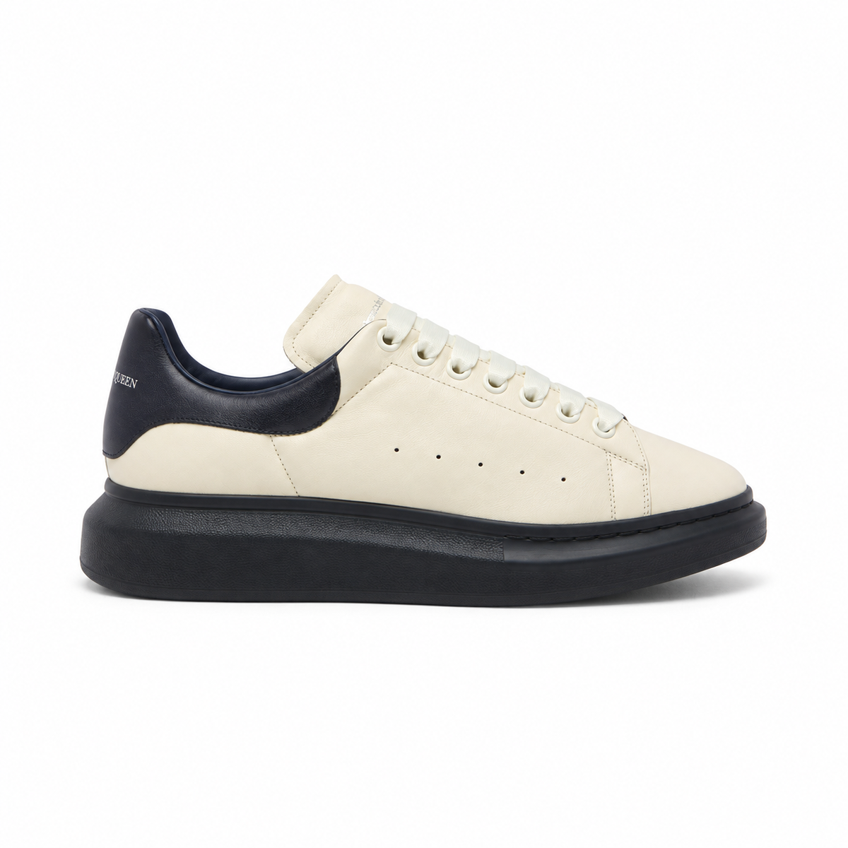 Alexander McQueen Oversized Sneaker Cream/Dark Blue
