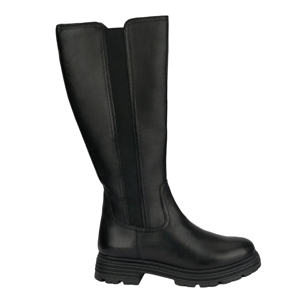 Cizme Înalte Damă Piele Naturală Neagră Elegance - OneShoes