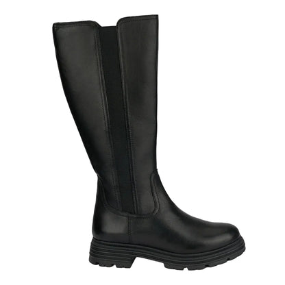 Cizme Înalte Damă Piele Naturală Neagră Elegance - OneShoes