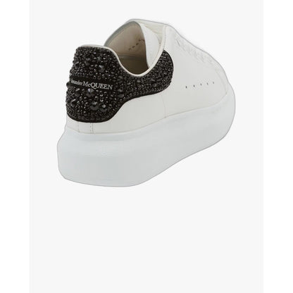 Alexander McQueen Oversized Sneaker – White/ Black Crystals - OneShoes (Foto 3)