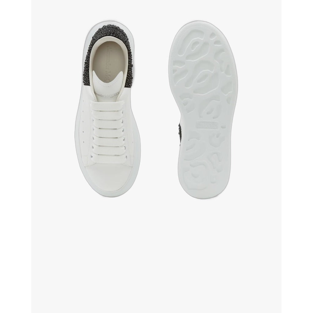 Alexander McQueen Oversized Sneaker – White/ Black Crystals - OneShoes (Foto 5)