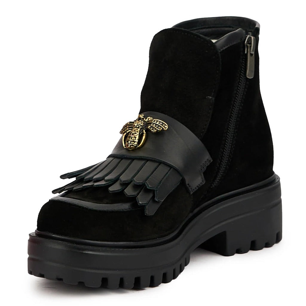 Ghete Confort Damă Piele Naturală Neagră Valeria - OneShoes (Foto 2)
