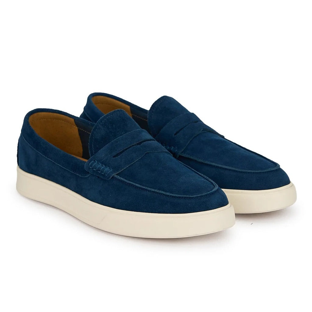 Pantofi Bărbați Piele Naturală Bleumarin Elegant Monaco - OneShoes (Foto 2)