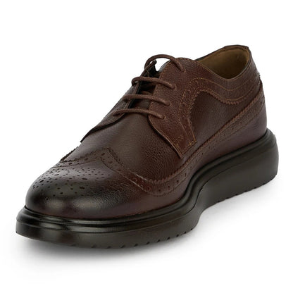 Pantofi Casual Bărbați Piele Naturală Maro Cognac Tivoli - OneShoes (Foto 3)