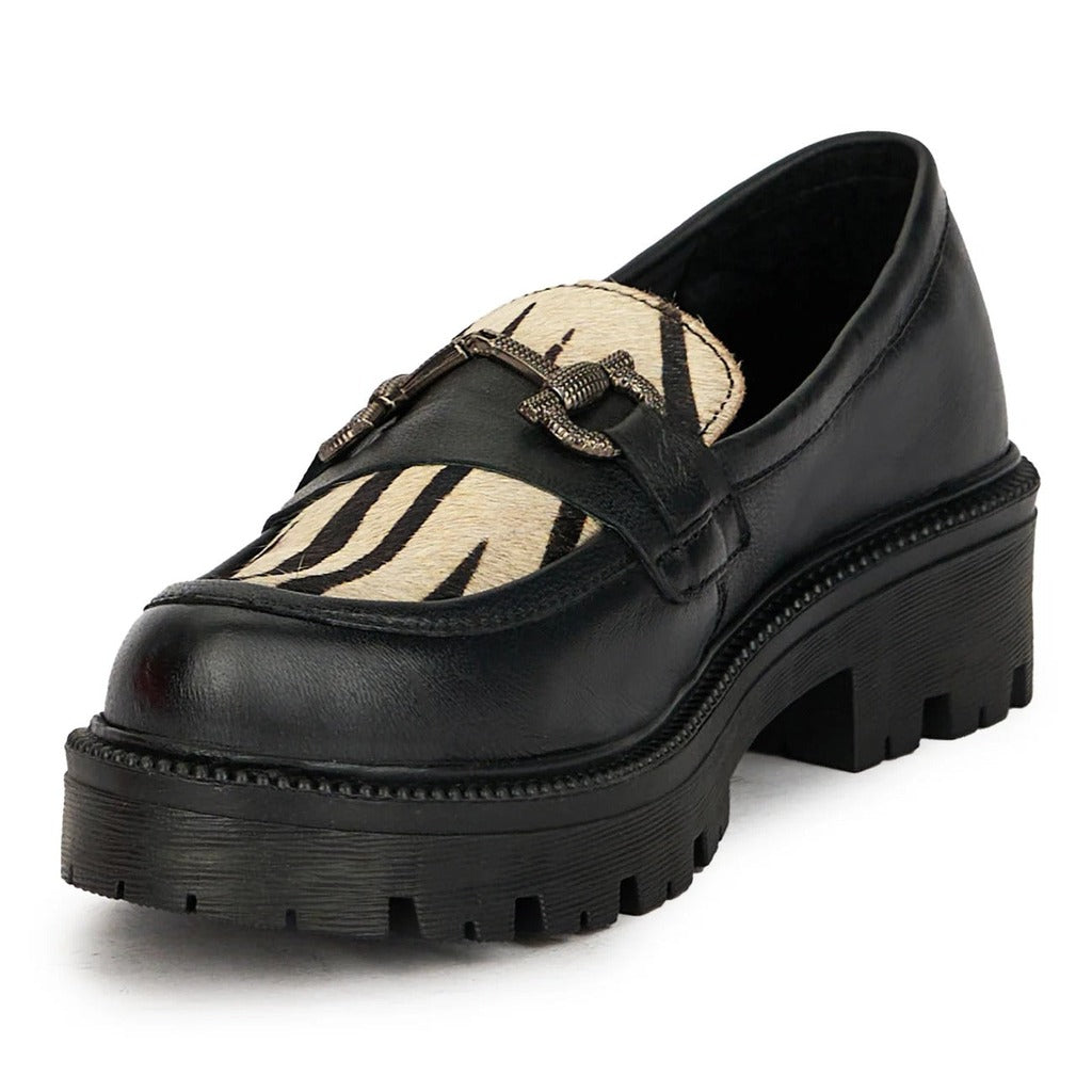 Pantofi Confort Damă Piele Naturală Neagră Madame - OneShoes (Foto 3)
