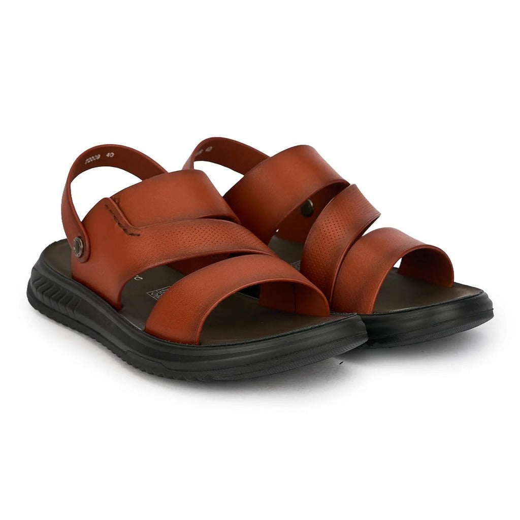 Sandale Bărbați Piele Naturală Maro Reglabil Atlas - OneShoes (Foto 2)