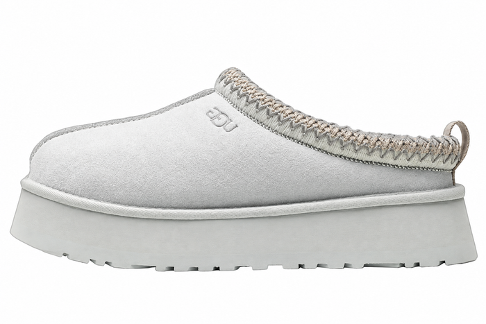 UGG Tazz Slipper Grey Titanium — vedere laterală, fundal alb