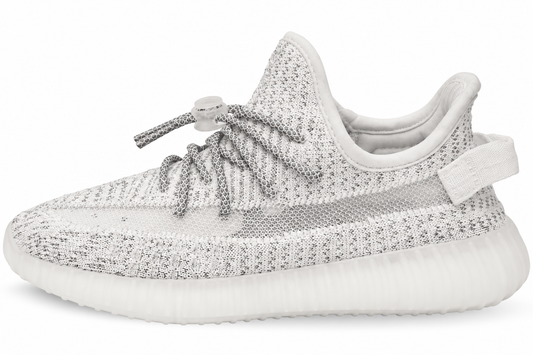 Yeezy Boost 350 V2 Static Reflcetive White, Copii — vedere laterală